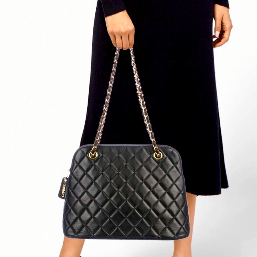 Vintage Chanel Quilted Shoulder Bag